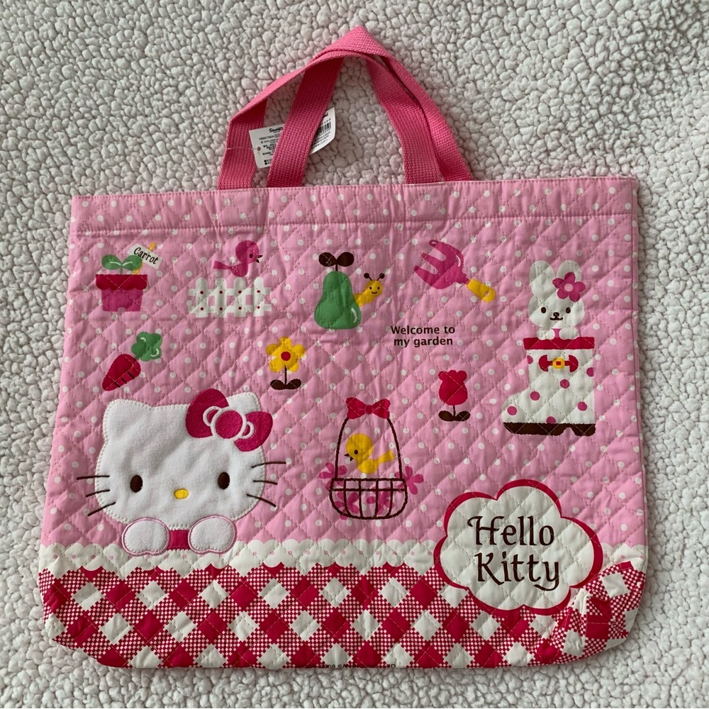 Hello Kitty Quilted Tote Bag